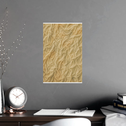 Wrung and Released — wrung and released, shown framed on a wall