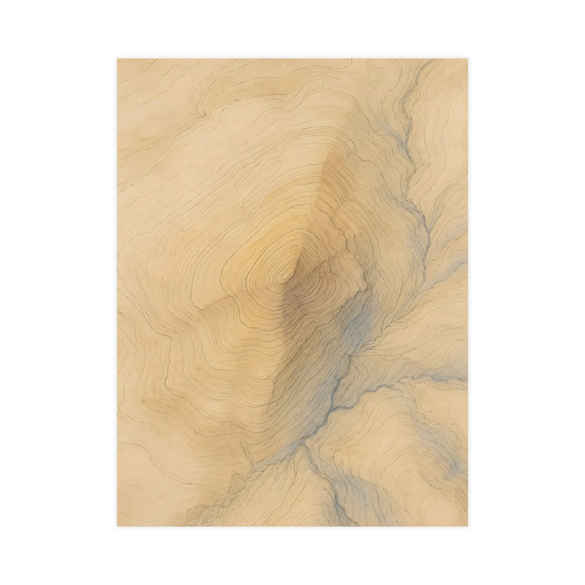 Contour Lines — contour lines, 18x24 in print