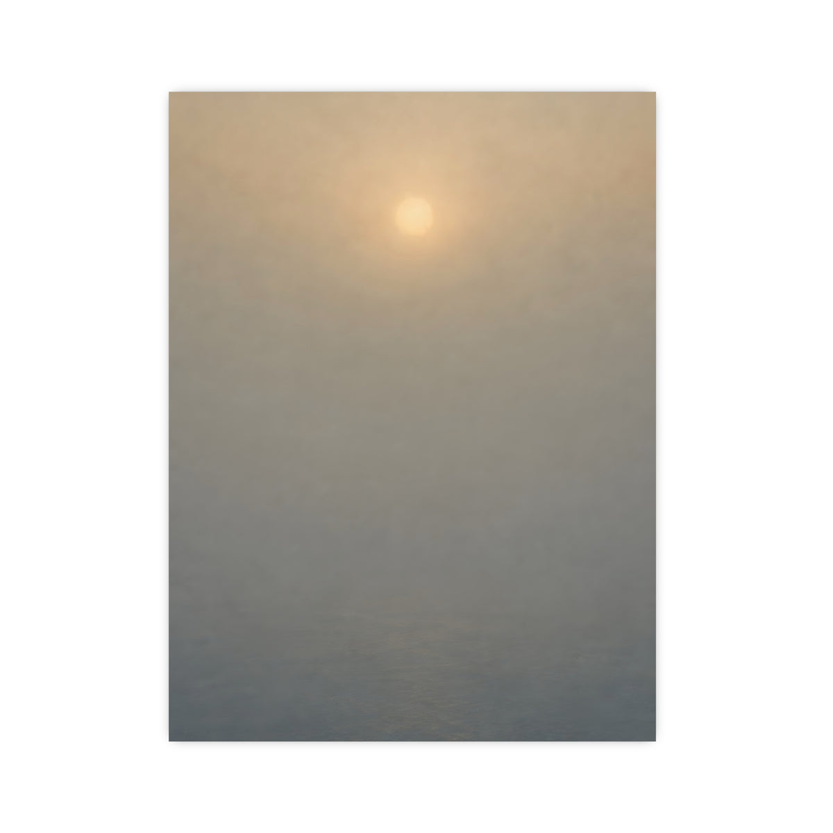 Sun Behind Fog — sun behind fog, 12x16 in print