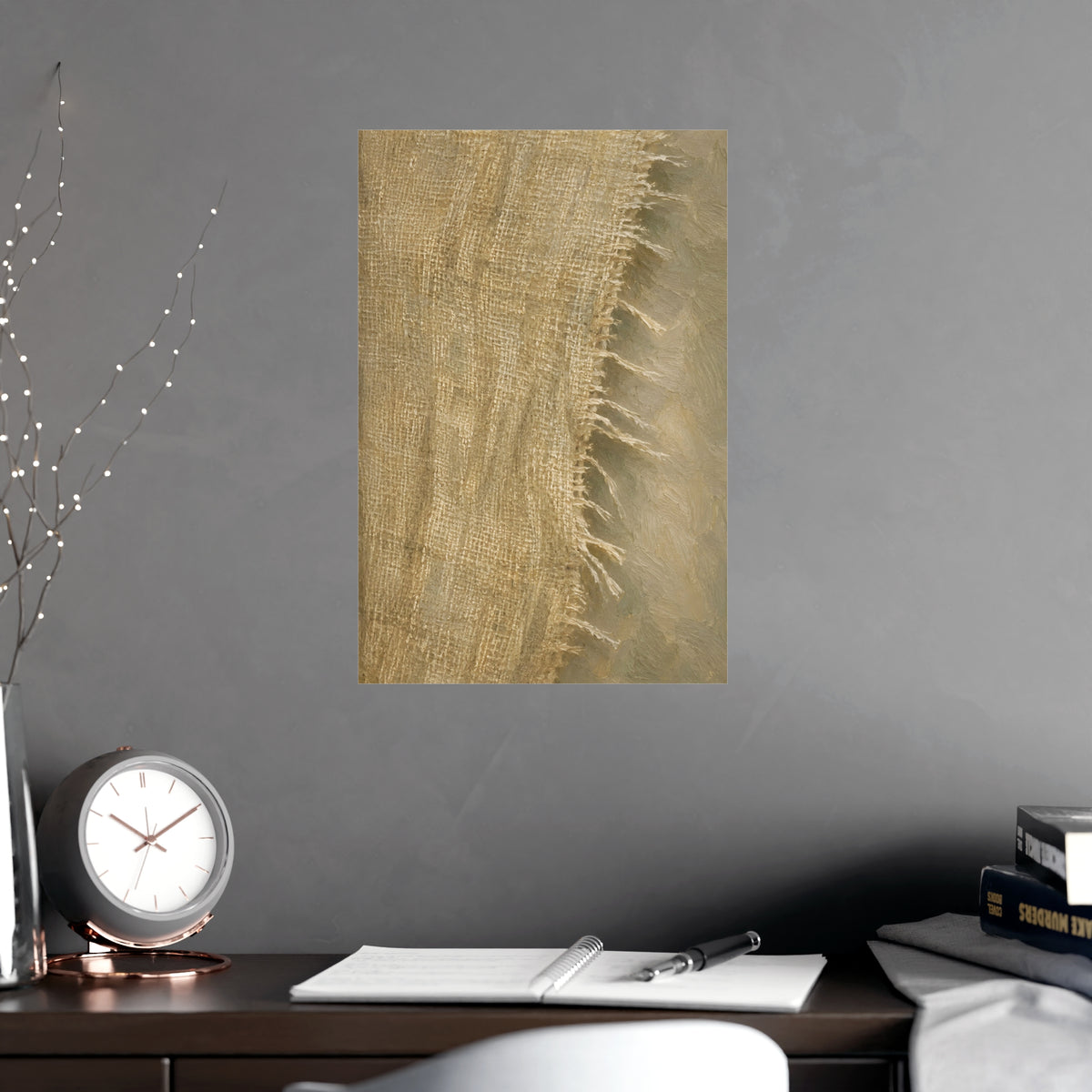 Cut Edge — cut edge, shown framed on a wall