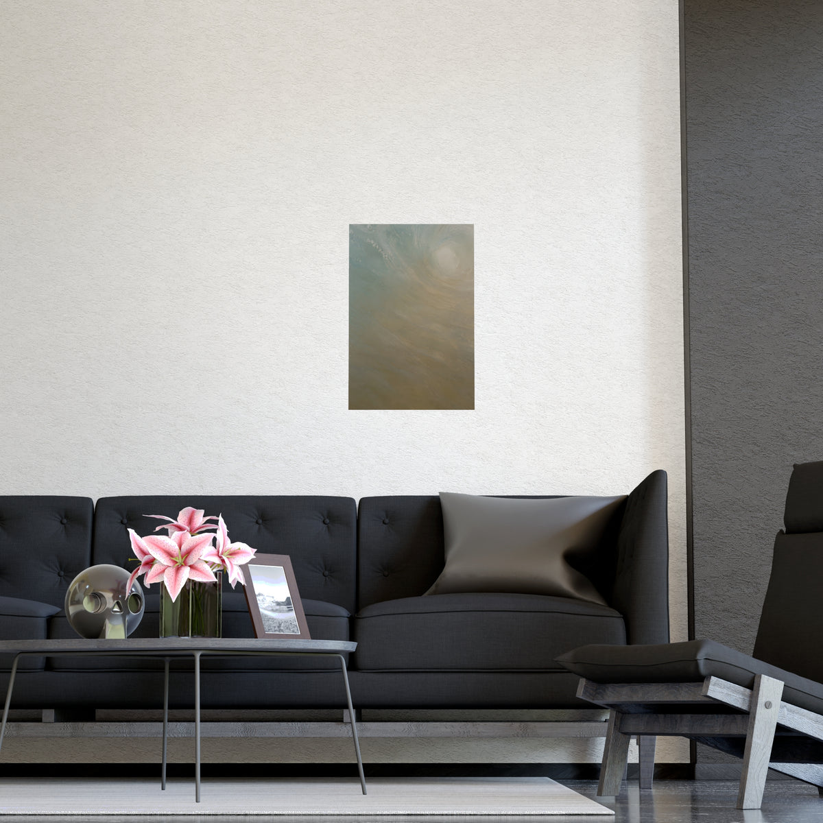 Inside the Wave — inside the wave, shown framed on a wall