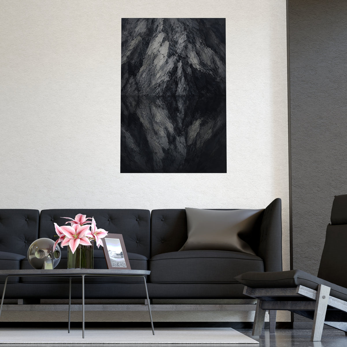 Still Water — still water, shown framed on a wall