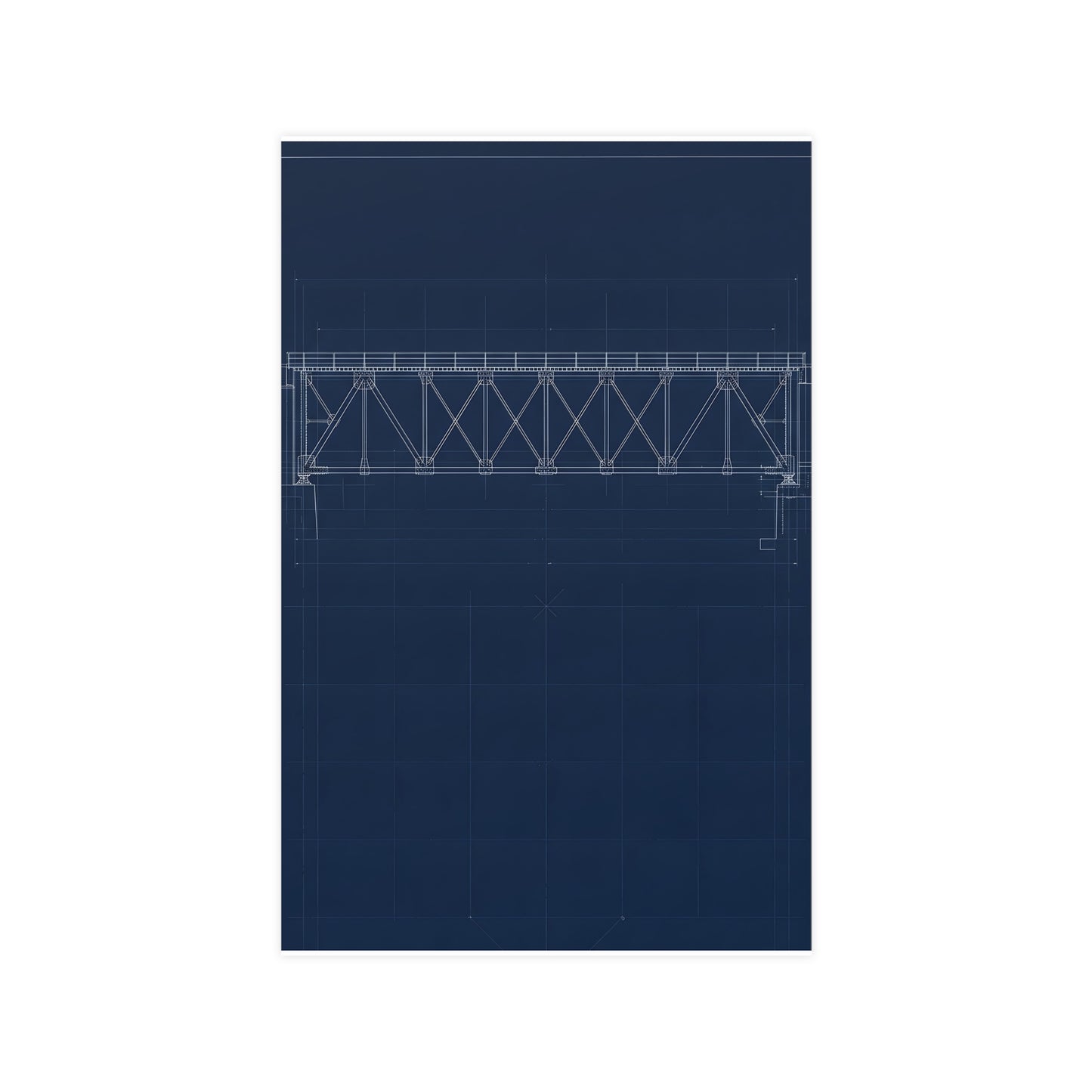 Bridge Truss — bridge truss, 11x17 in print