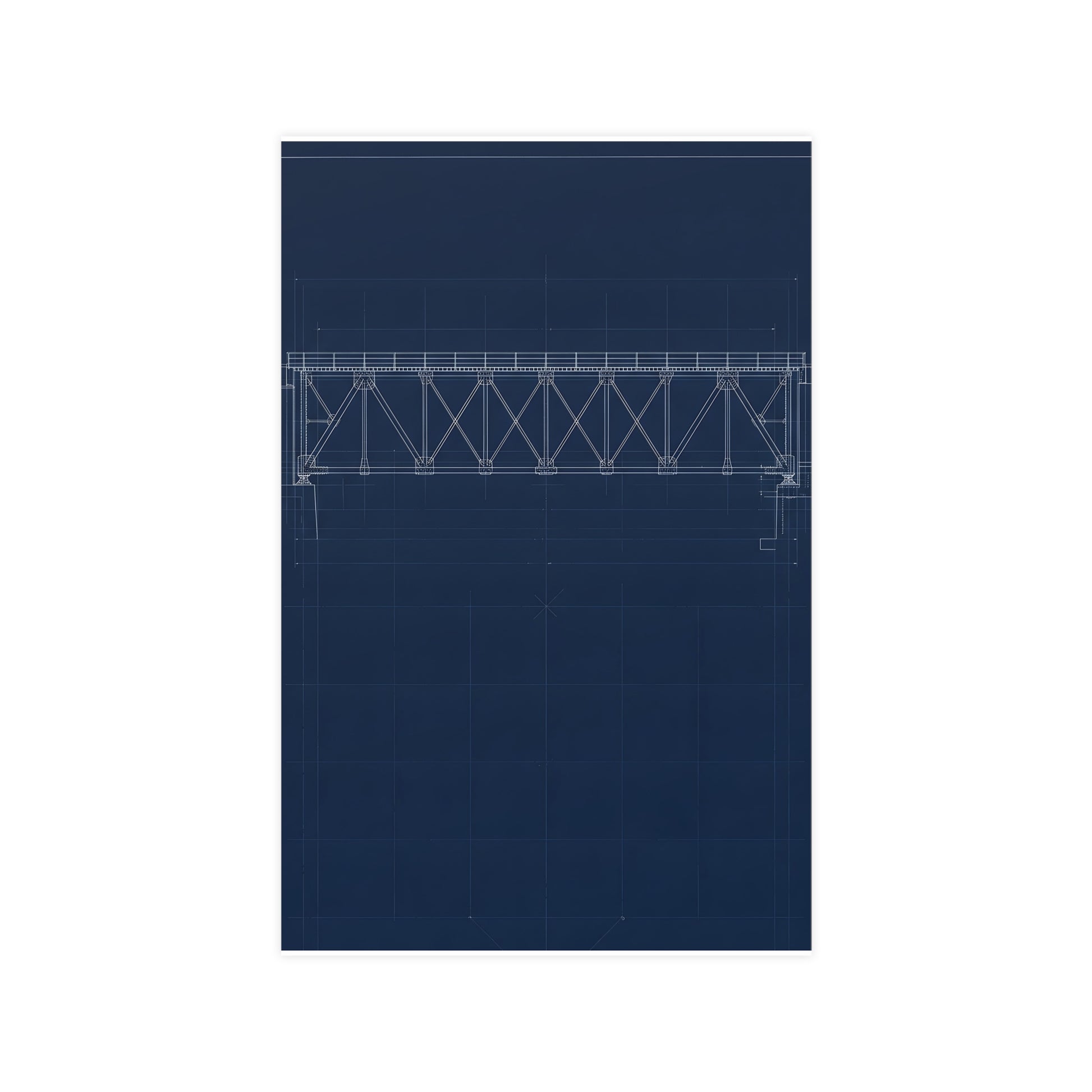 Bridge Truss — bridge truss, 11x17 in print