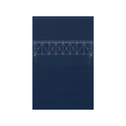 Bridge Truss — bridge truss, 11x17 in print