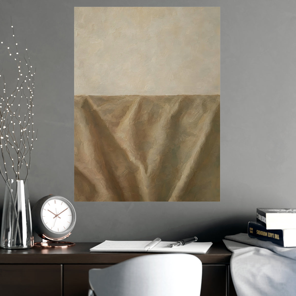 The Empty Half — the empty half, shown framed on a wall