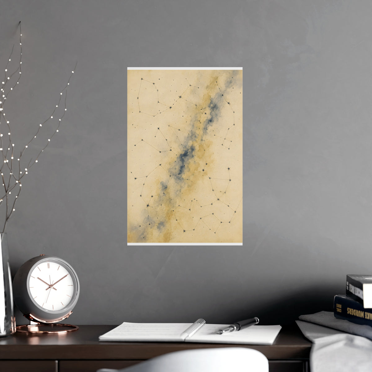 Constellation — constellation, shown framed on a wall