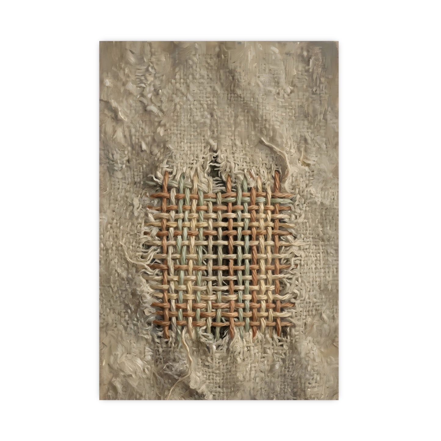 The Mend | Textile Study Print | Wall Art