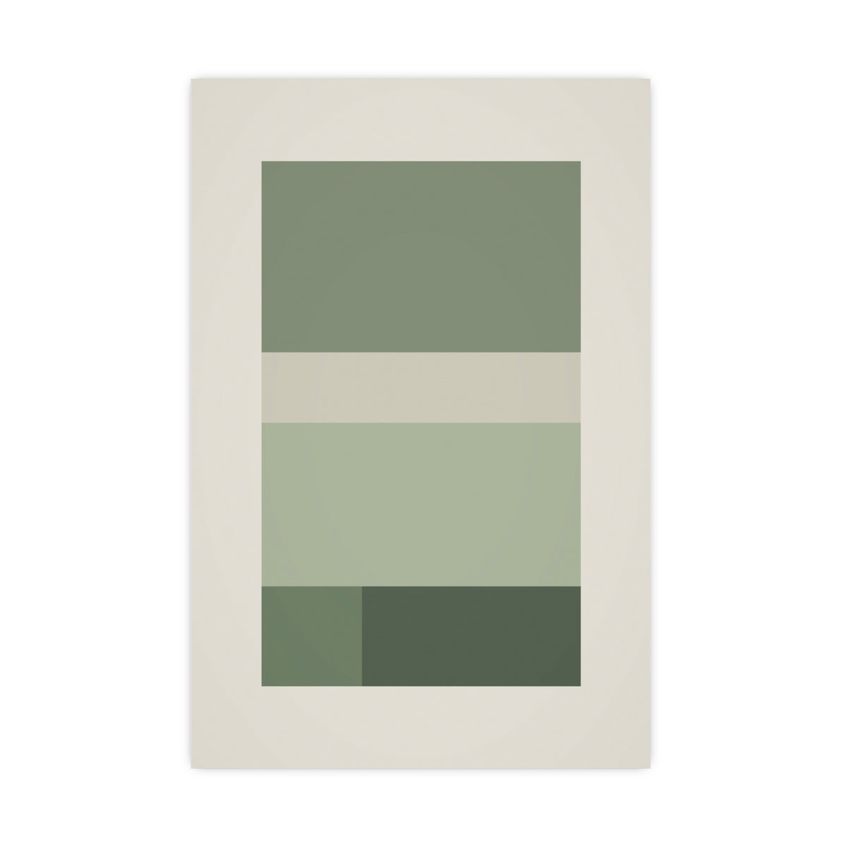 Sage Neutral Blocks Boho Wall Art — blocks in a sage neutral palette, 20x30 in print