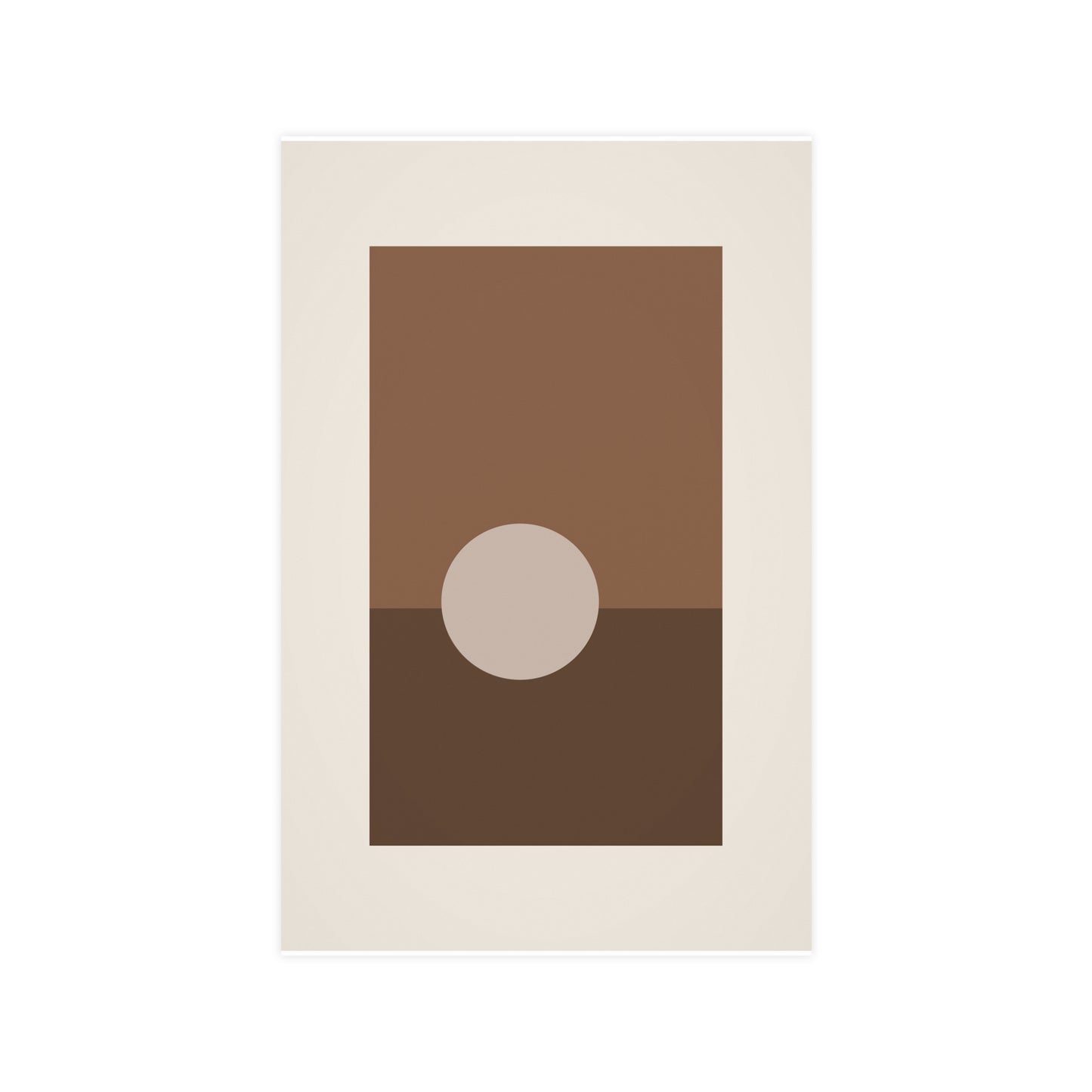 Sand Clay Sun Landscape Wall Art | Living Room Print
