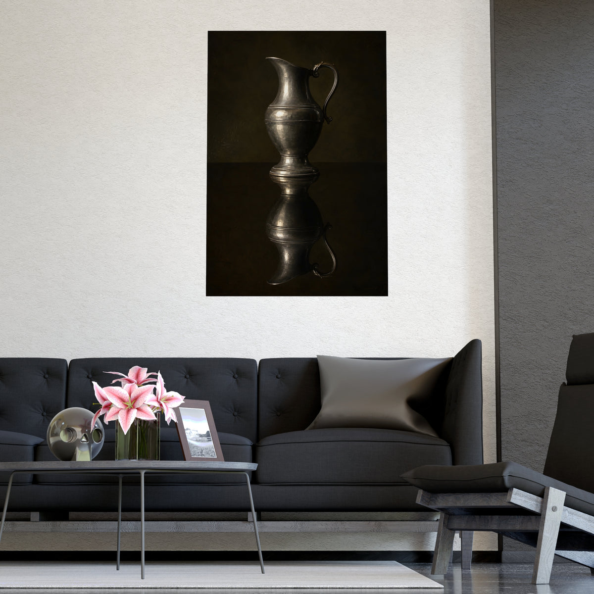 The Reflection — the reflection, shown framed on a wall