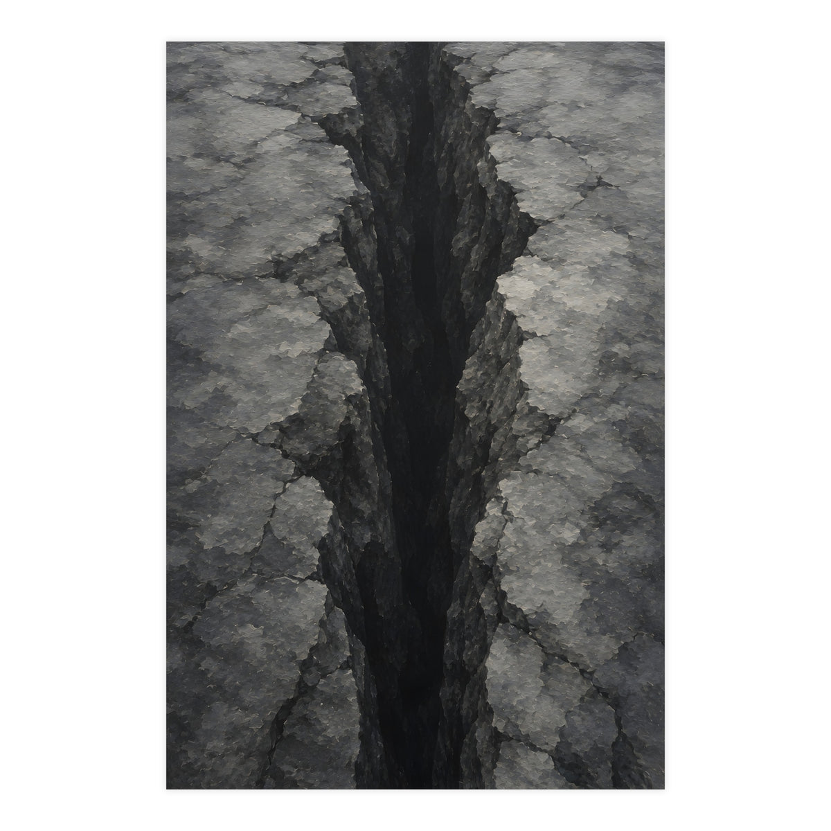 Fissure, from Above — fissure, from above, 24x36 in print