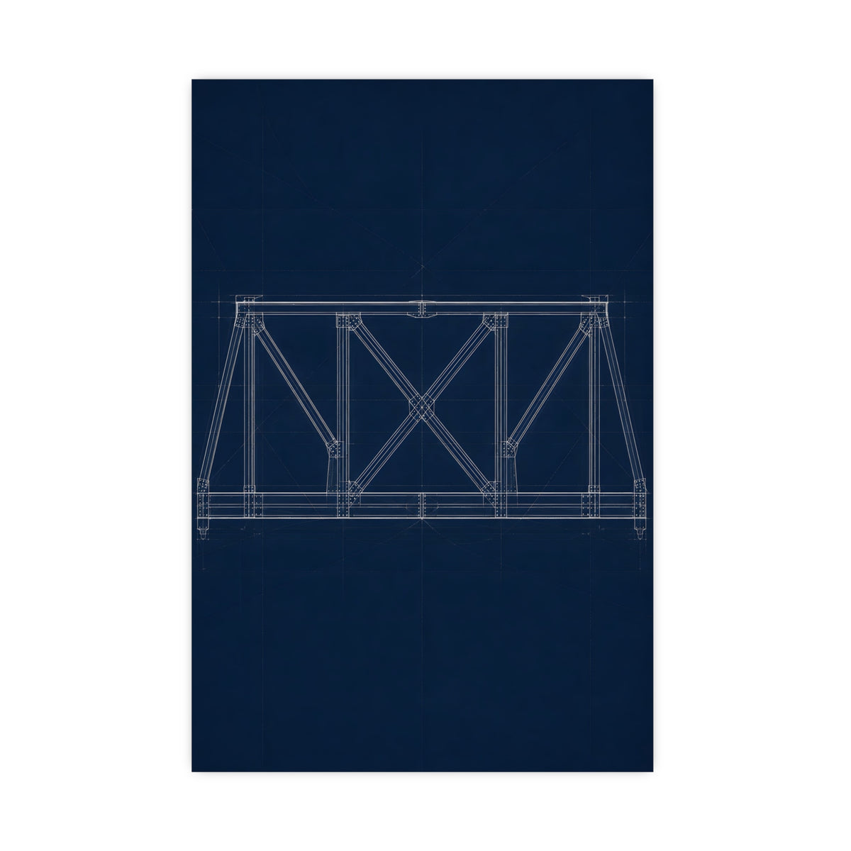 Bridge Truss — bridge truss, 16x24 in print
