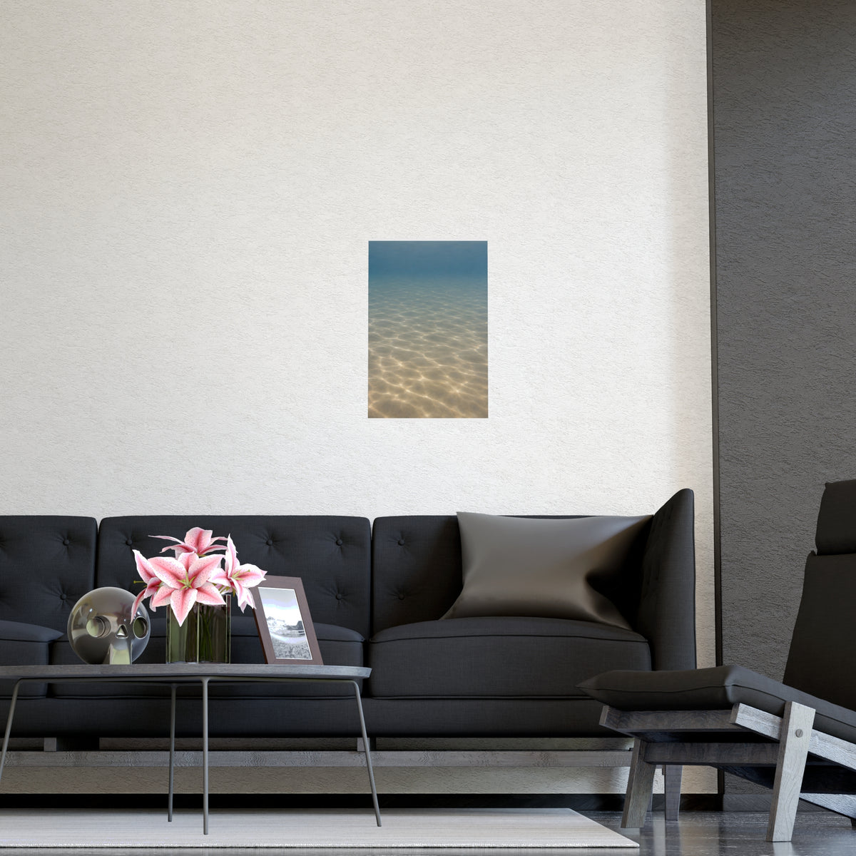 Light on the Bottom — light on the bottom, shown framed on a wall