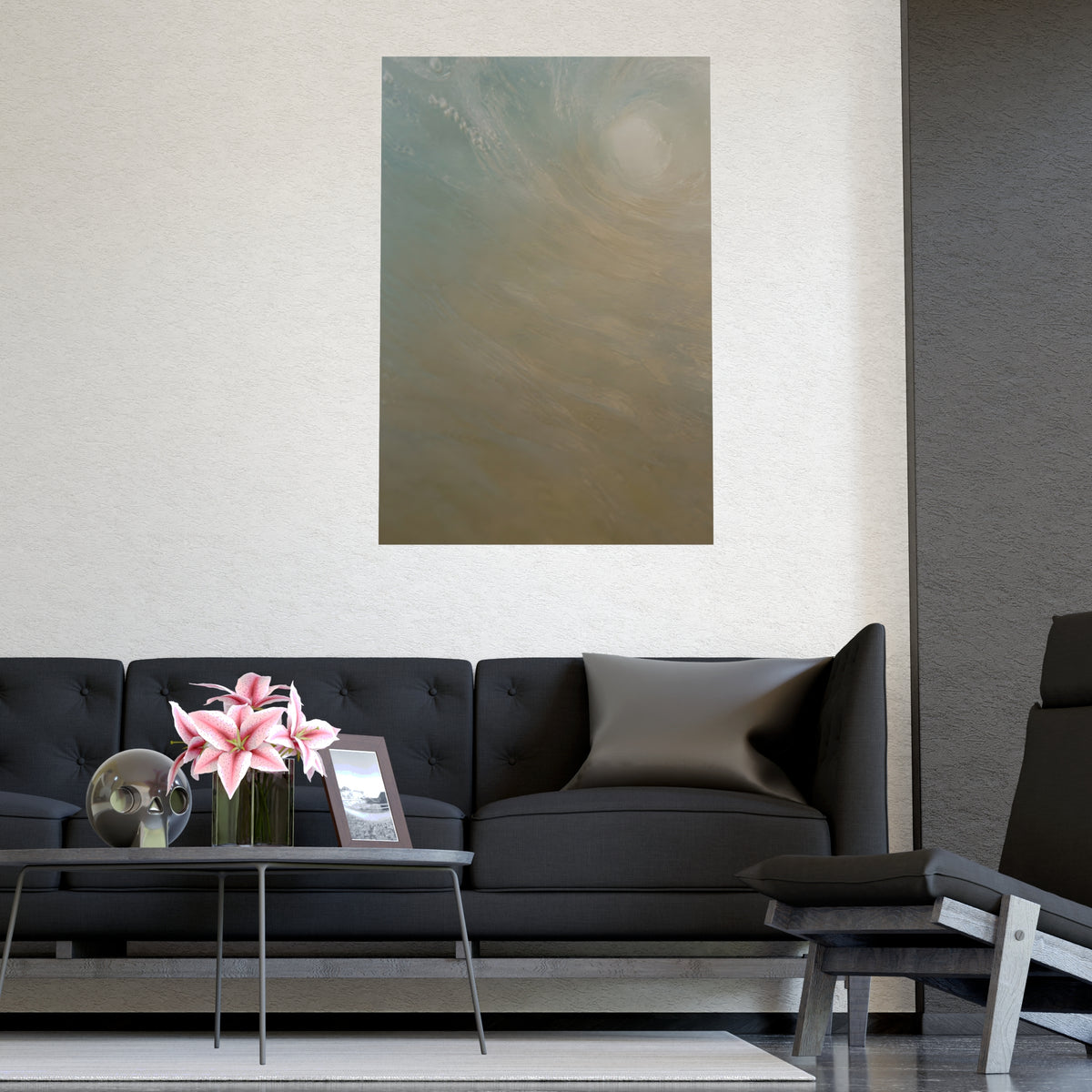 Inside the Wave — inside the wave, shown framed on a wall