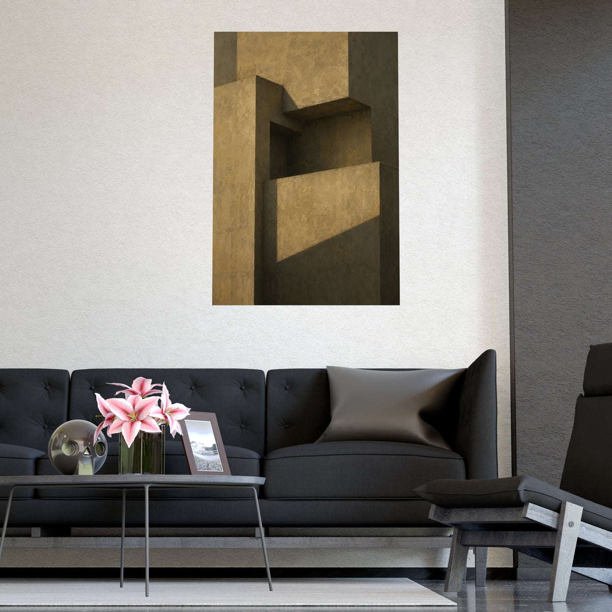 Facade at Dusk — facade at dusk, shown framed on a wall