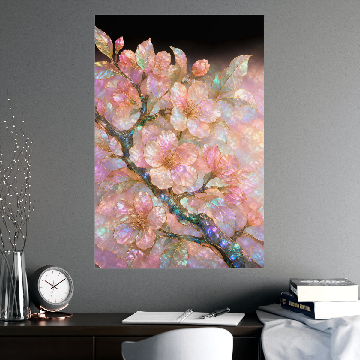 Blossom, Close — blossom, close, shown framed on a wall