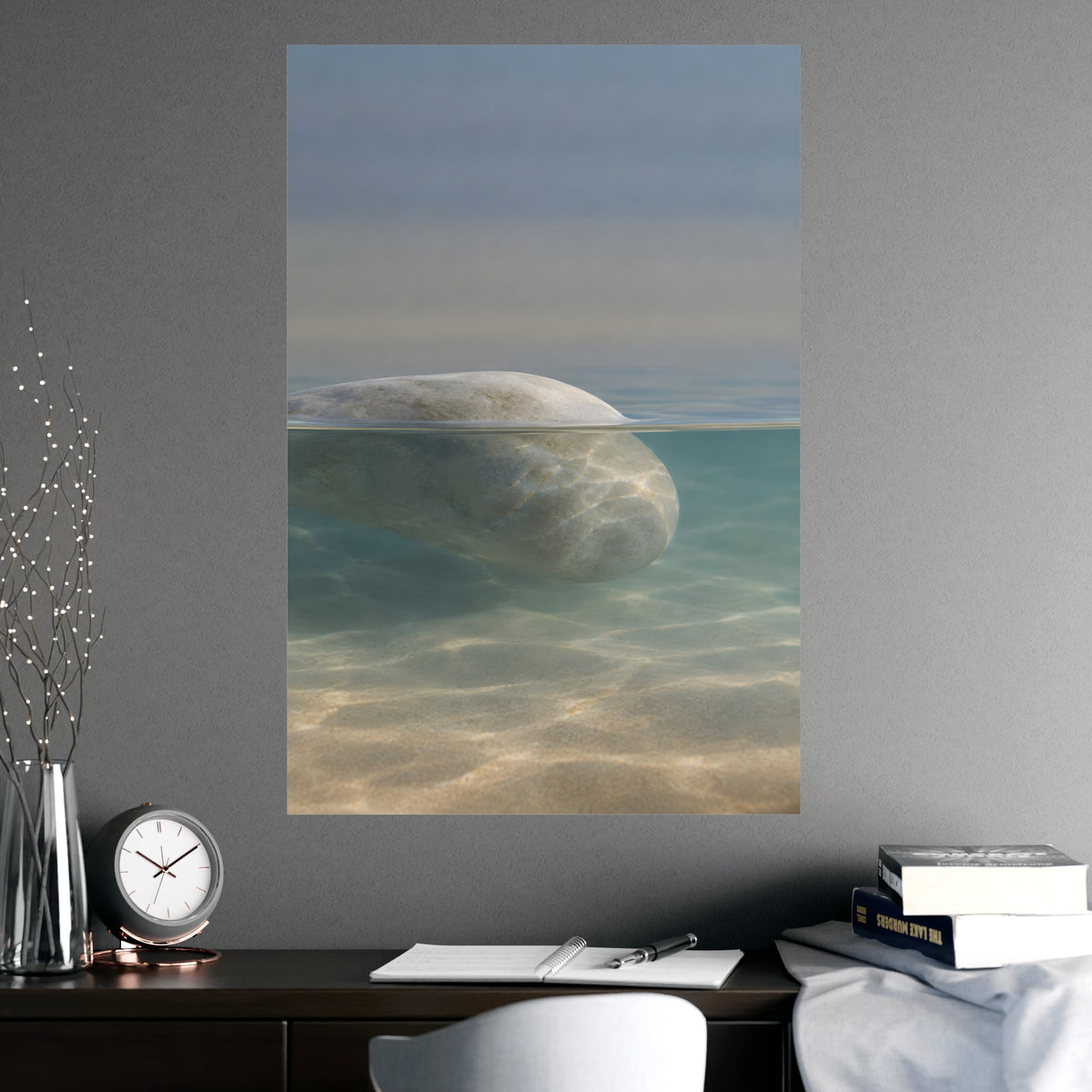 Half Under — half under, shown framed on a wall