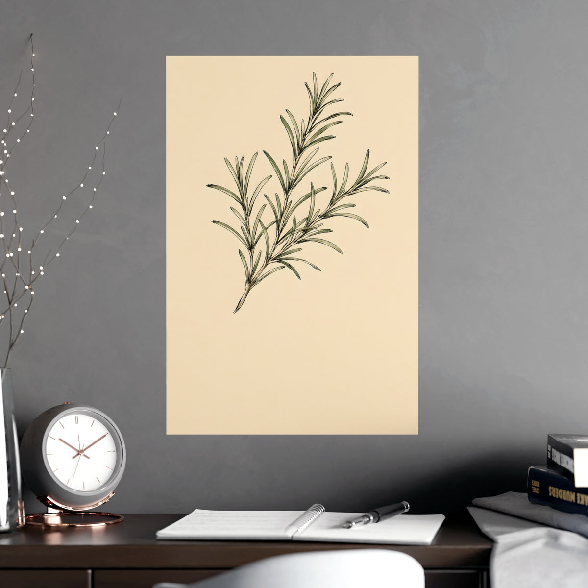 Rosemary — rosemary, shown framed on a wall