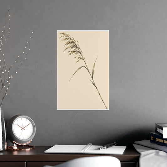 Reed, Corner to Corner — reed, corner to corner, shown framed on a wall