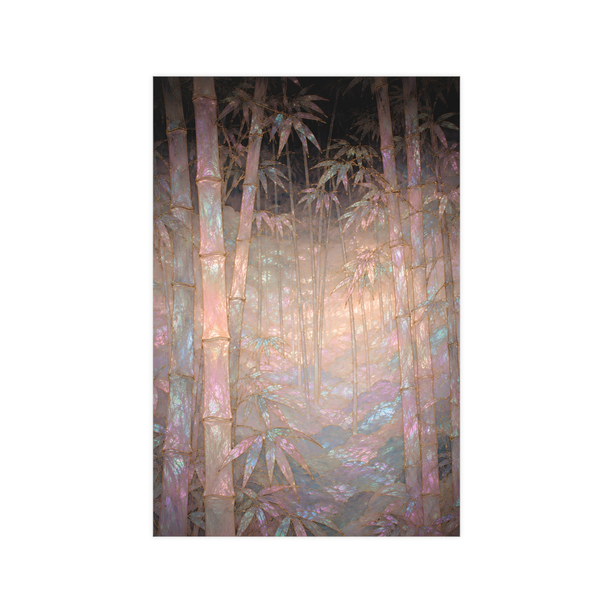 Bamboo in Mist — bamboo in mist, 12x18 in print