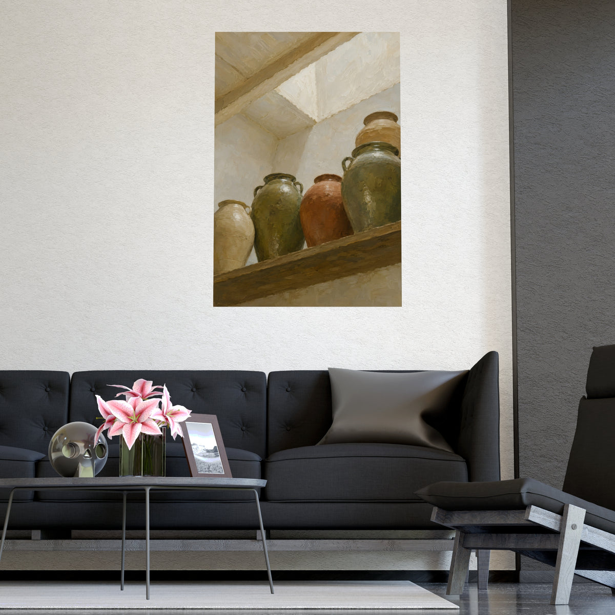 The Shelf from Below — the shelf from below, shown framed on a wall