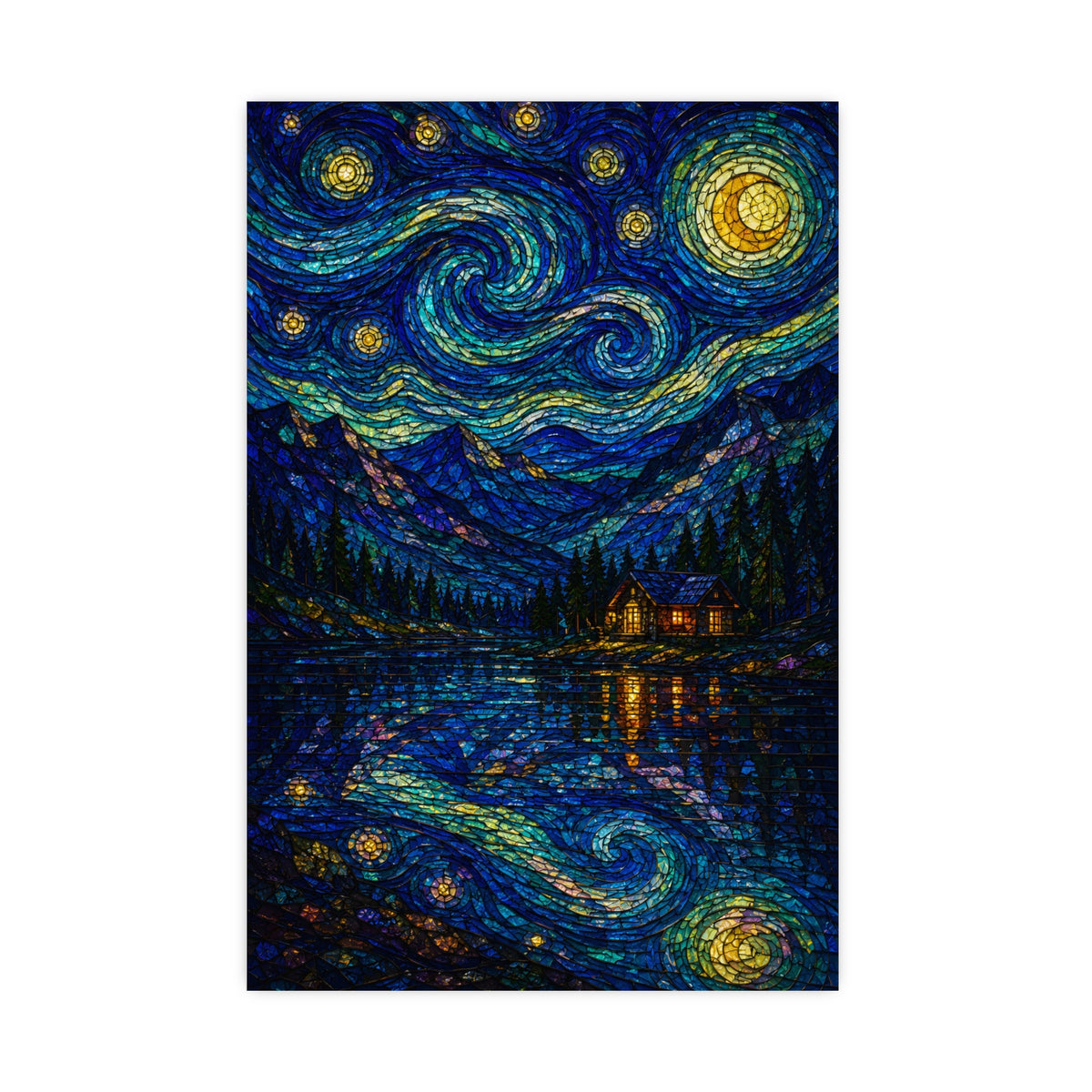 Lake and Mountain — lake and mountain, 20x30 in print