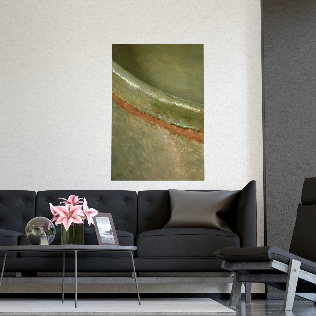 Close on the Glaze — close on the glaze, shown framed on a wall