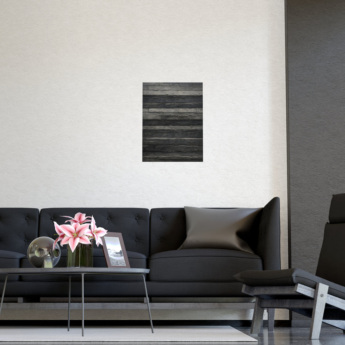 Level Strata — level strata, shown framed on a wall