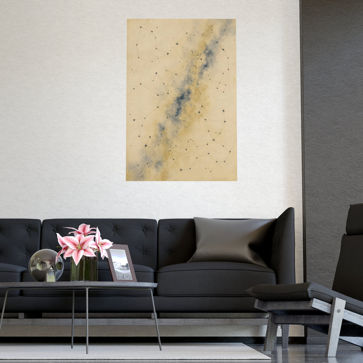 Constellation — constellation, shown framed on a wall