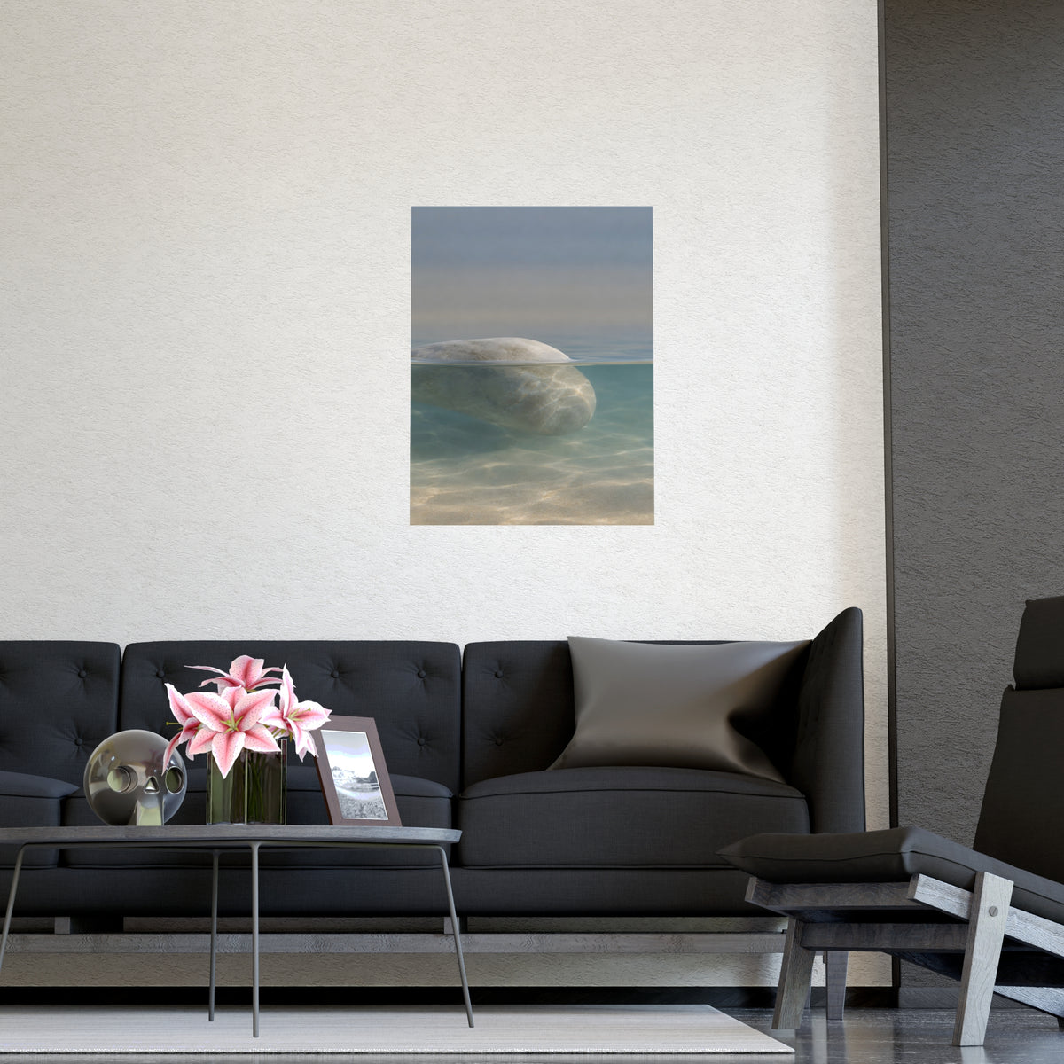 Half Under — half under, shown framed on a wall