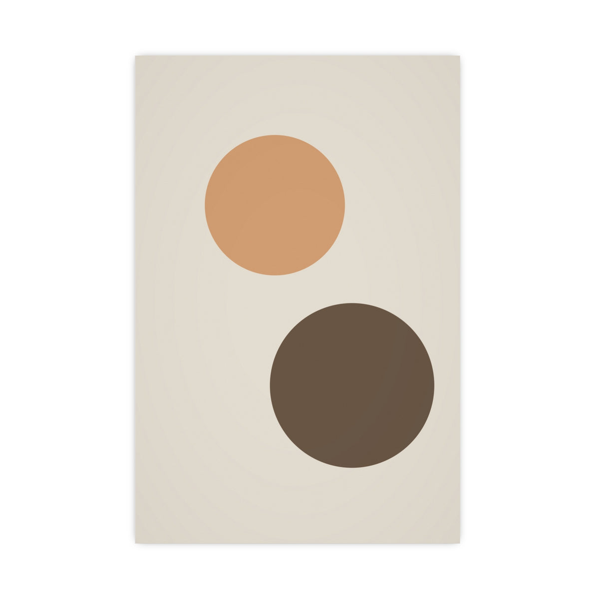 Warm Earth Circles Boho Wall Art — circles in a warm earth palette, 20x30 in print