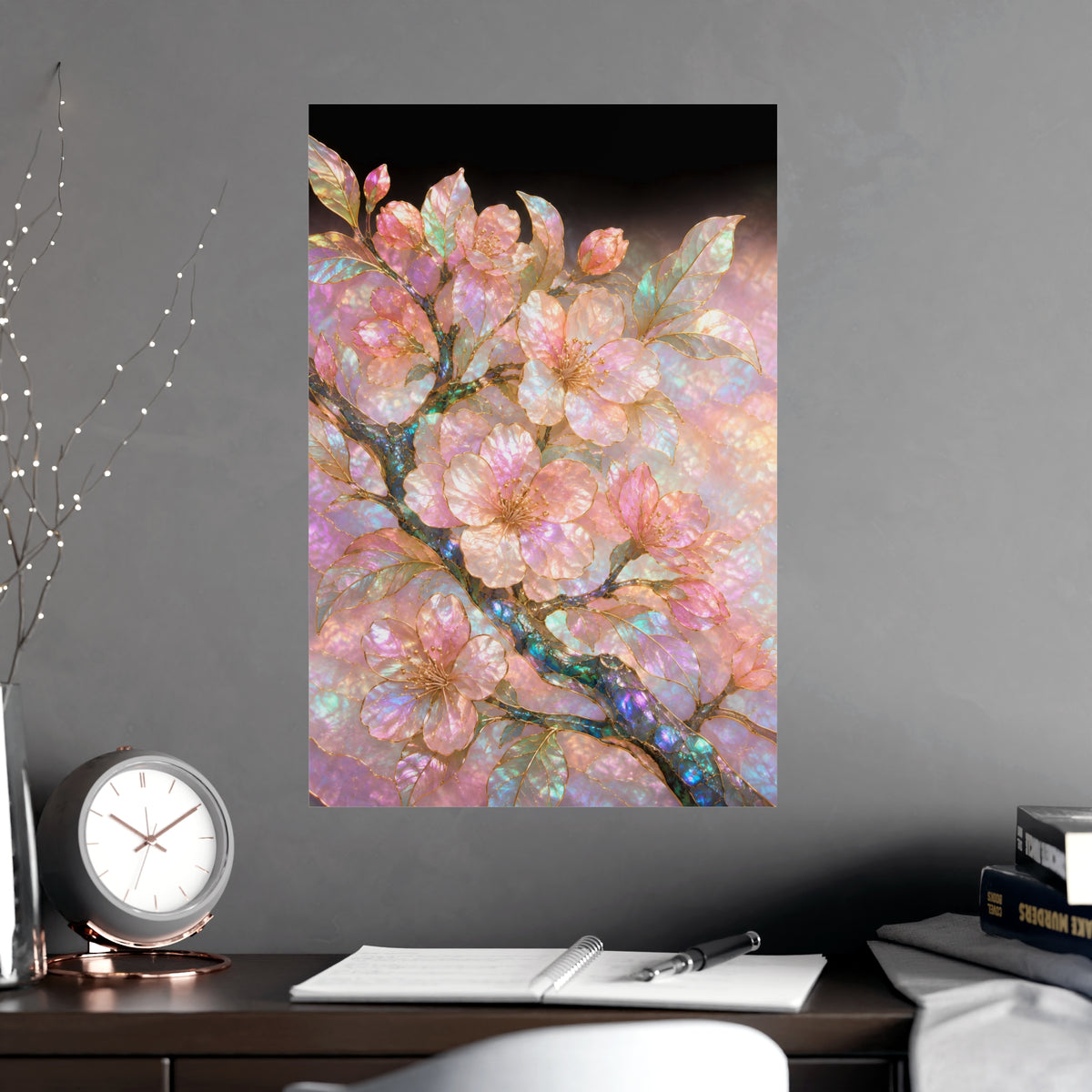 Blossom, Close — blossom, close, shown framed on a wall