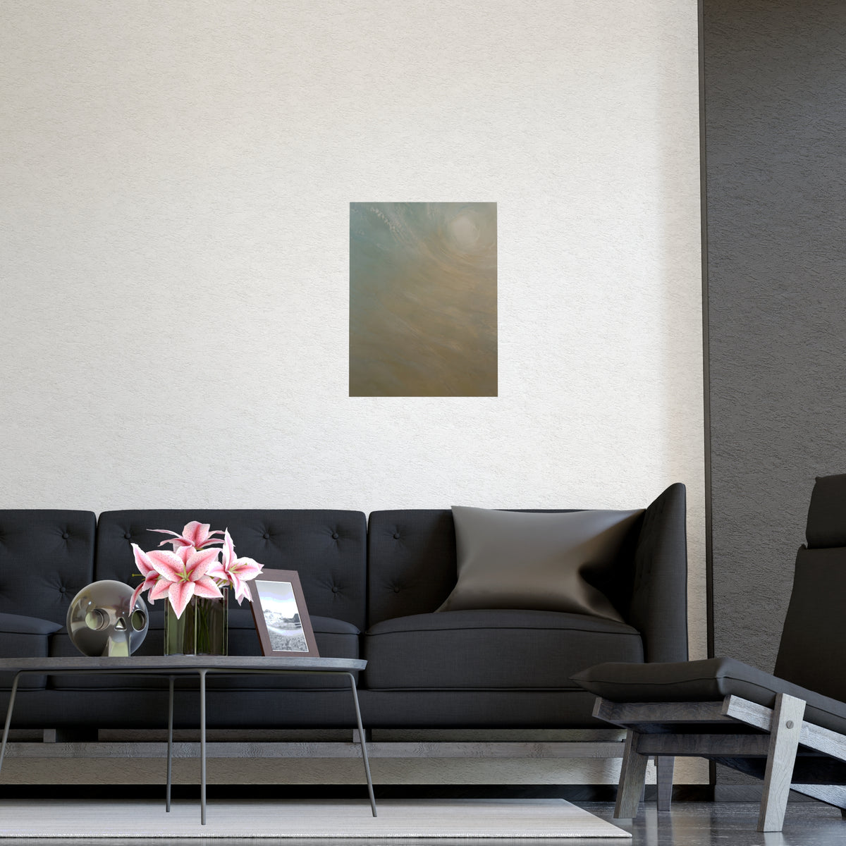Inside the Wave — inside the wave, shown framed on a wall