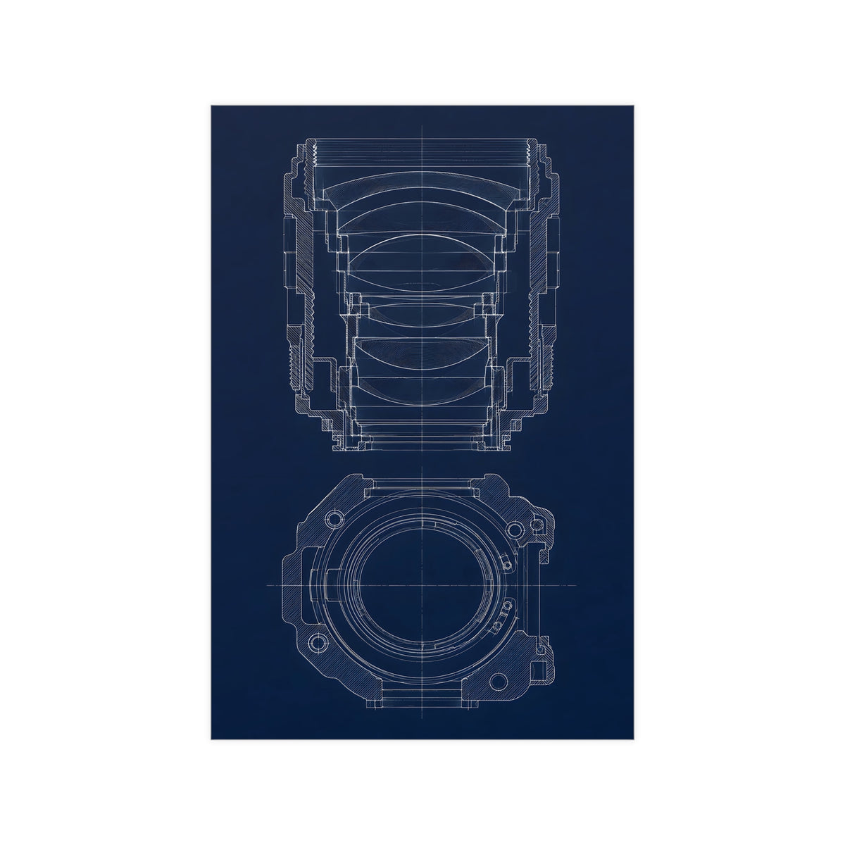 Lens and Mount — lens and mount, 12x18 in print