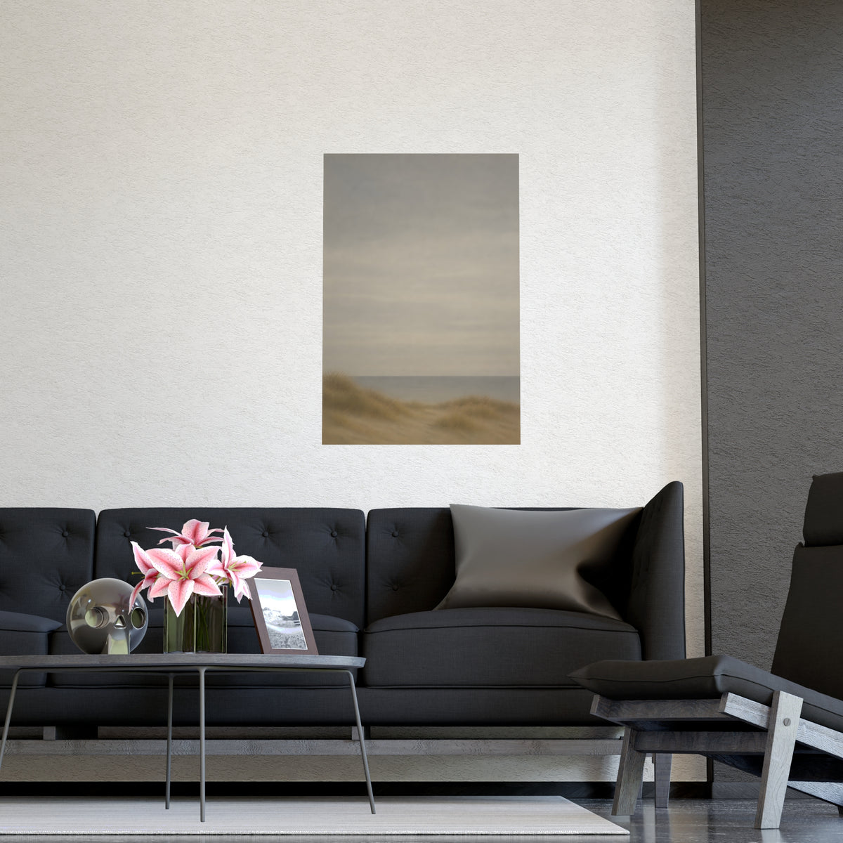 Low Dunes — low dunes, shown framed on a wall