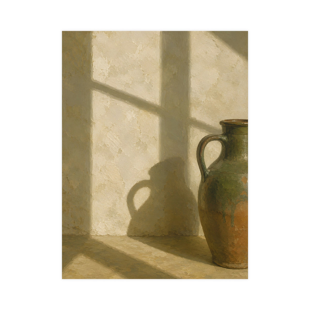 A Long Shadow on Plaster — a long shadow on plaster, 18x24 in print
