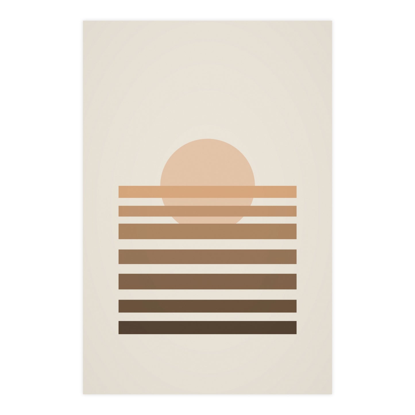 Warm Earth Sunset Boho Wall Art | Living Room Print
