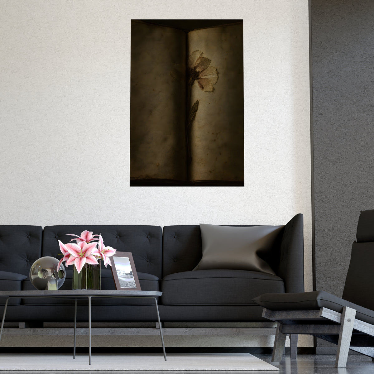 Pressed Flat — pressed flat, shown framed on a wall