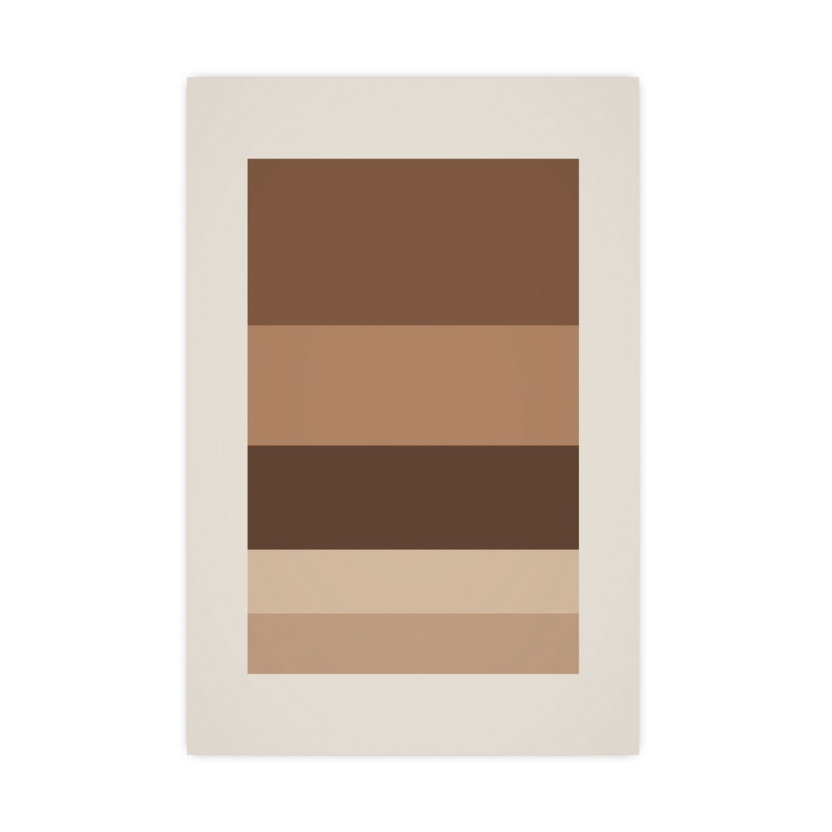 Sand Clay Blocks Modern Wall Art — blocks in a sand clay palette, 16x24 in print