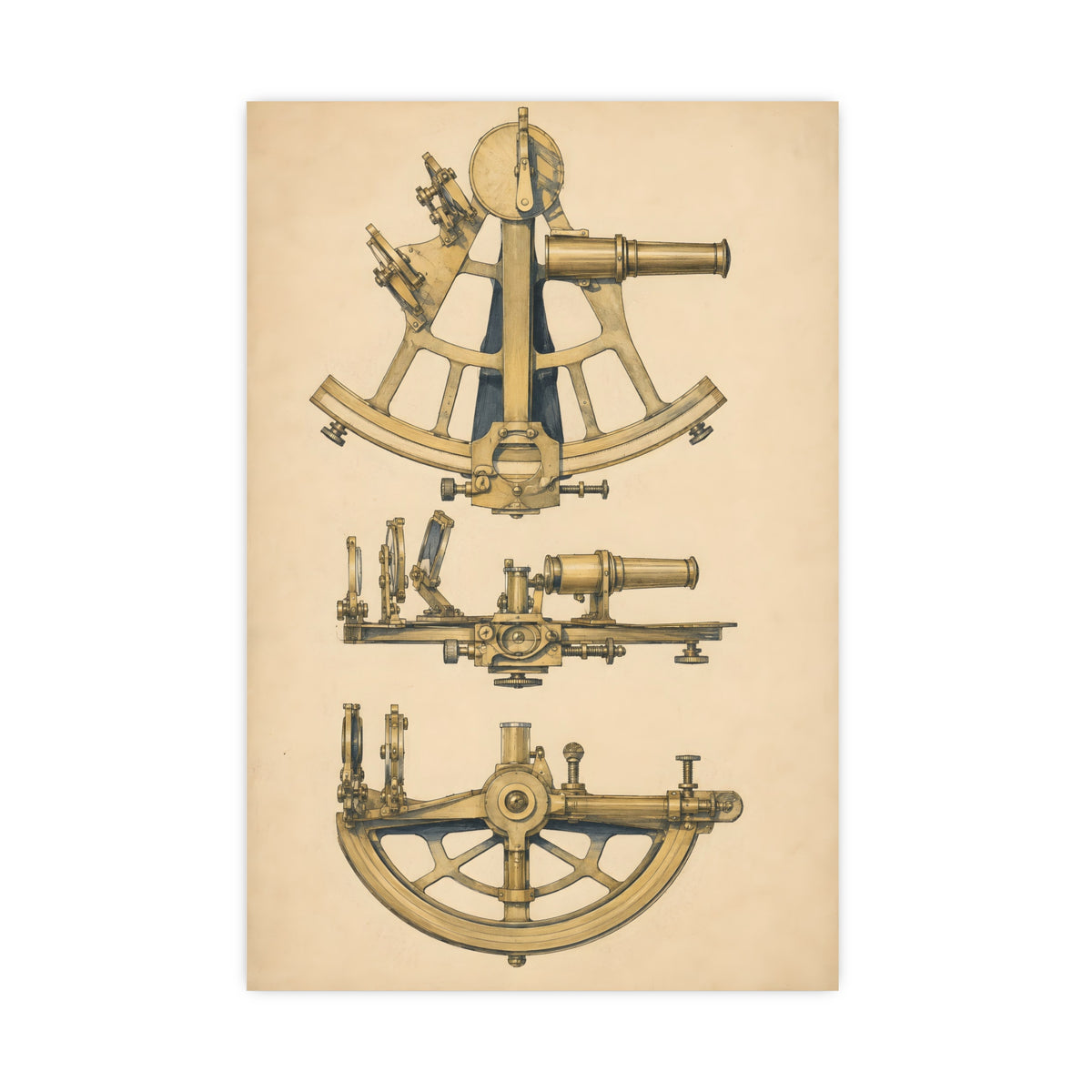 Sextant — sextant, 20x30 in print