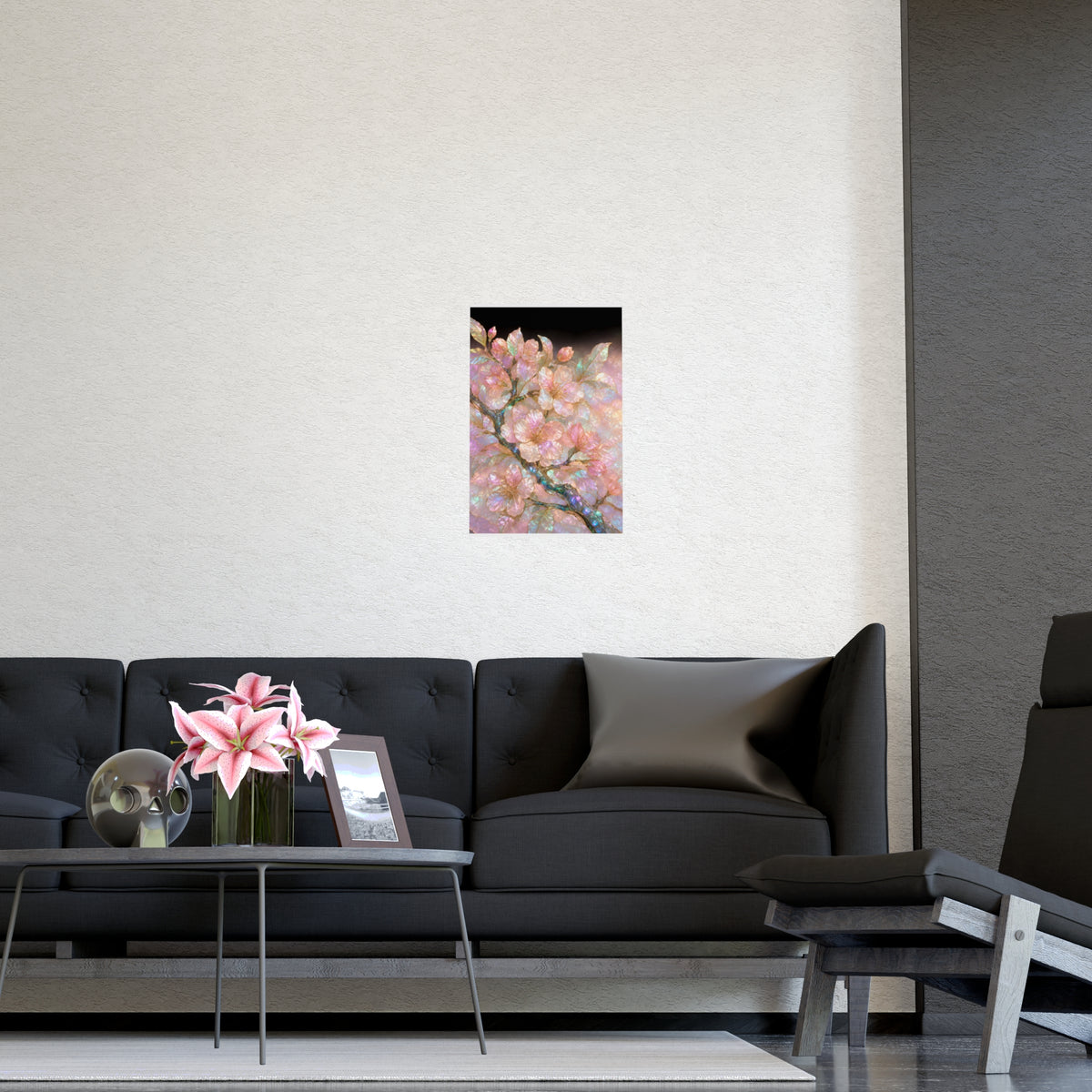 Blossom, Close — blossom, close, shown framed on a wall