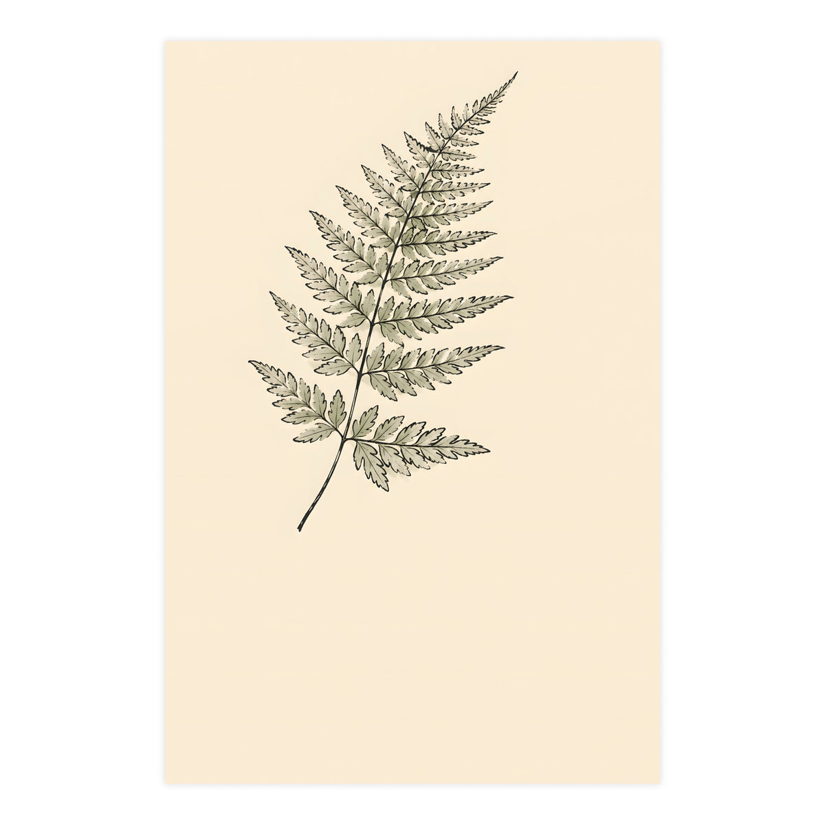 Fern Frond — fern frond, 24x36 in print