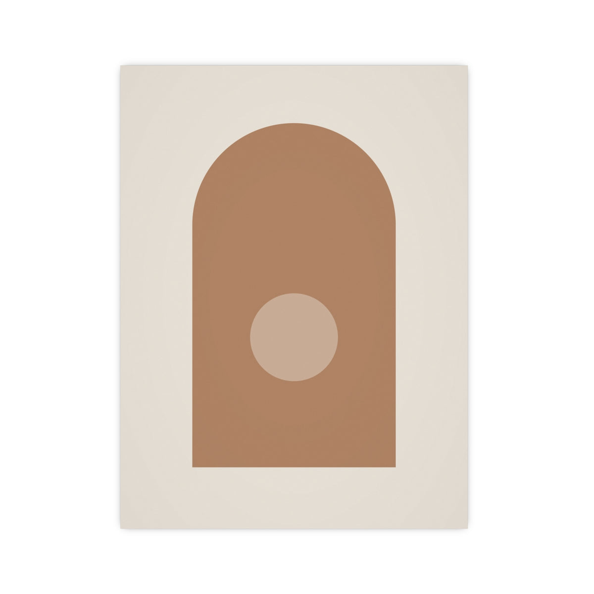 Sand Clay Arch Modern Wall Art — arch in a sand clay palette, 12x16 in print