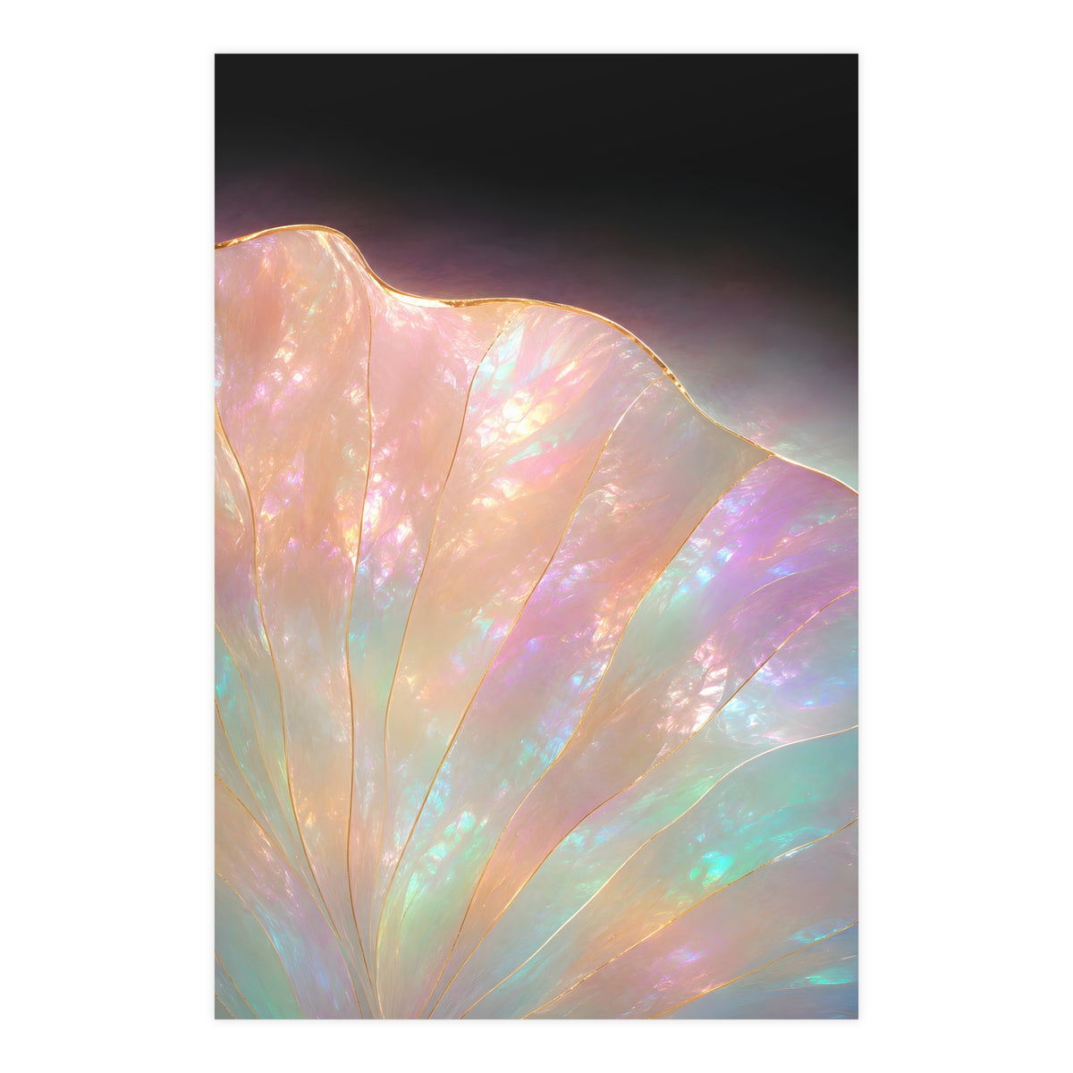 One Lotus Leaf — one lotus leaf, 24x36 in print