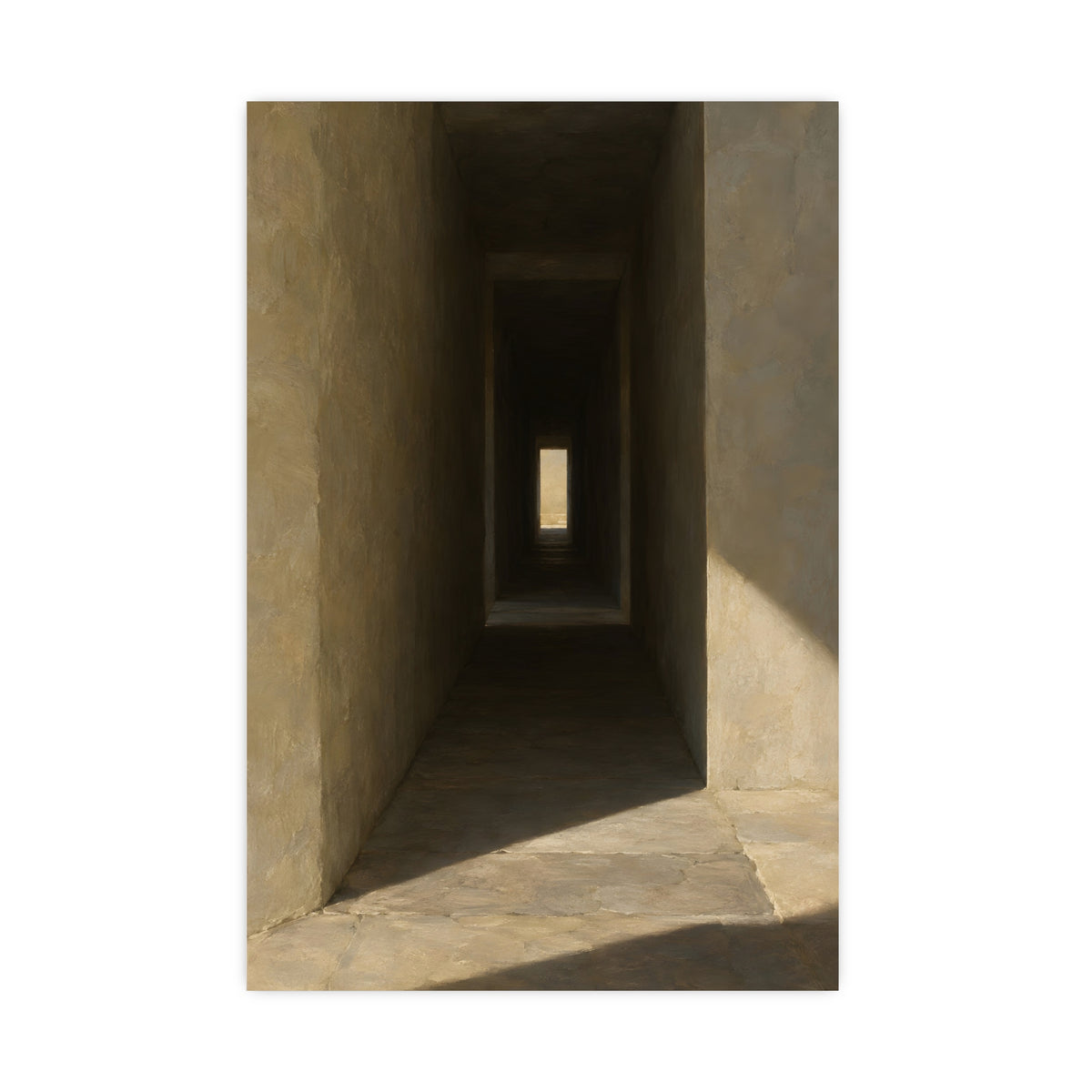 Through the Thick Wall — through the thick wall, shown framed on a wall