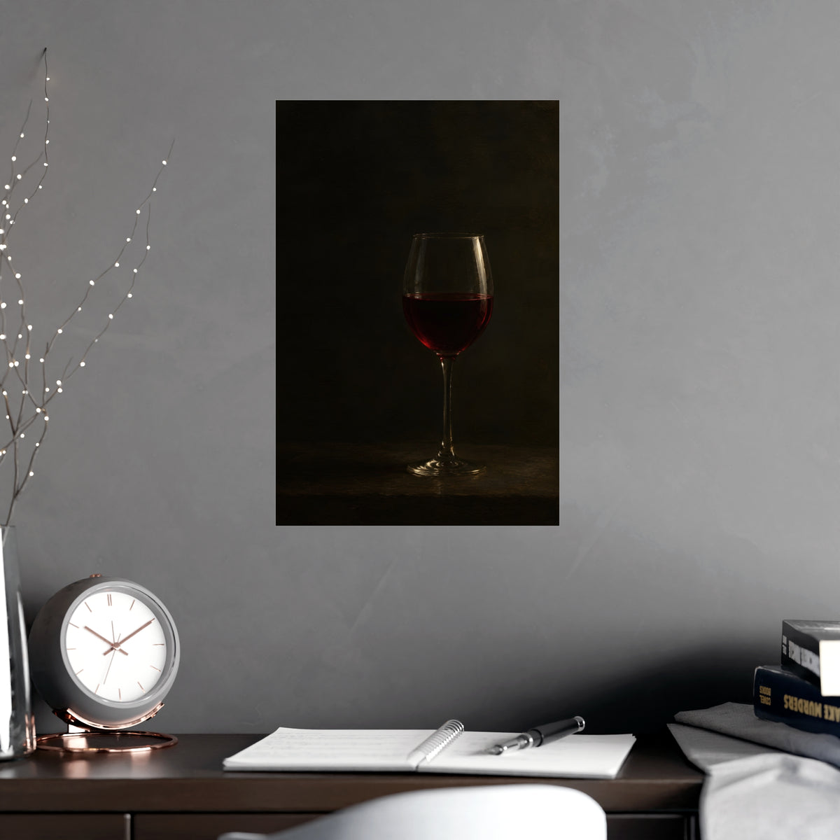 The Colour in the Glass — the colour in the glass, shown framed on a wall