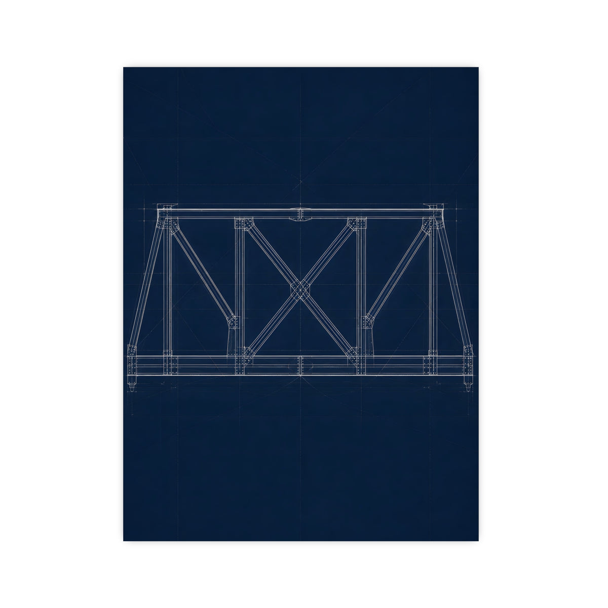 Bridge Truss — bridge truss, 12x16 in print
