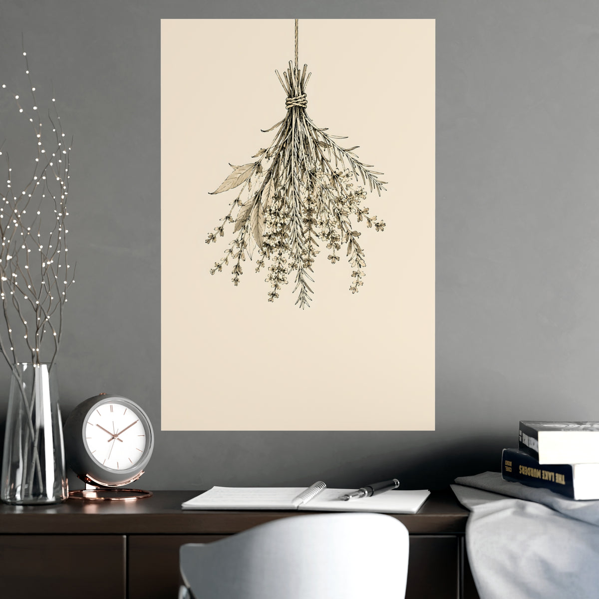Hung to Dry — hung to dry, shown framed on a wall