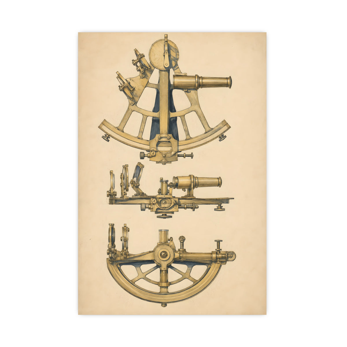 Sextant — sextant, 16x24 in print